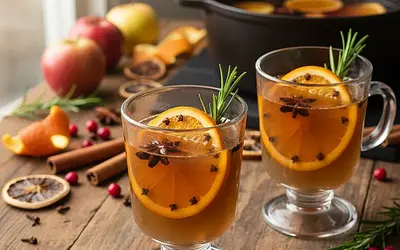 Korzenny Grzaniec Jabłkowy z Pomarańczą i Rozmarynem