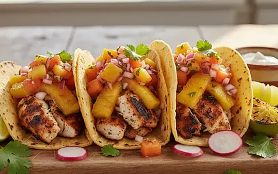 Tacos de Pescado al Pastor z Salsą Ananasowo-Habanero