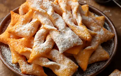 Angel Wings with Powdered Sugar