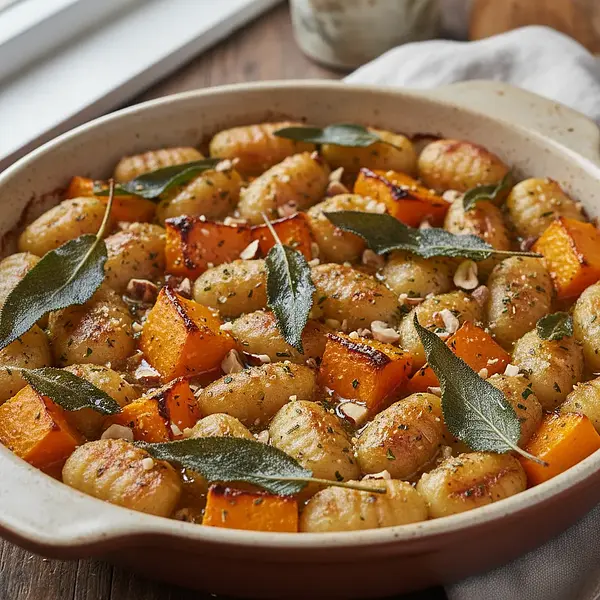 Baked Gnocchi with Pumpkin, Sage, and Brown Butter