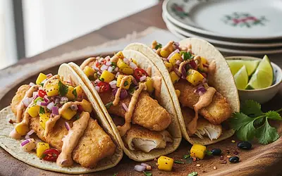 Tacos de Pescado z Salsą z Mango i Chili