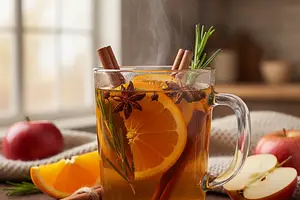 Korzenny Grzaniec Jabłkowy z Pomarańczą i Rozmarynem