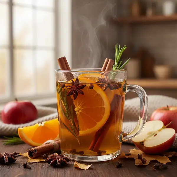 Korzenny Grzaniec Jabłkowy z Pomarańczą i Rozmarynem