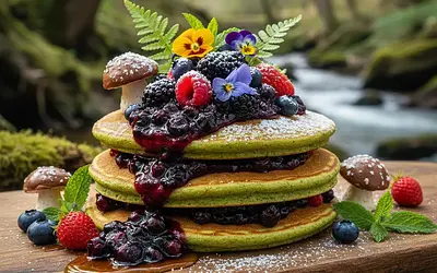 Leśne Naleśniki z Sercem Jagodowym