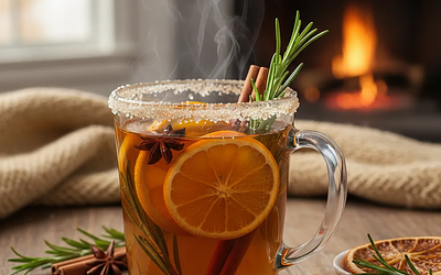 Korzenny Grzaniec Jabłkowy z Rozmarynem i Pomarańczą