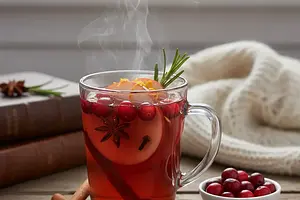 Hot Apple-Cranberry Punch with Spicy Spices