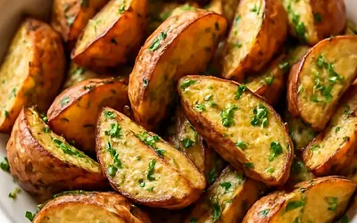 Herb-roasted potatoes with skin