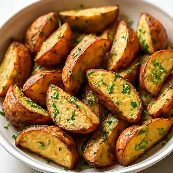 Herb-roasted potatoes with skin