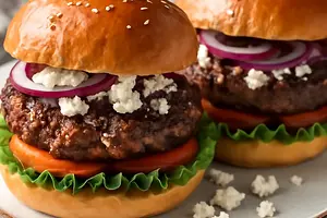 Lamb Burgers with Feta