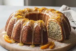 Wilgotna Babka Makowa z Nutą Pomarańczy i Lukrem Cointreau
