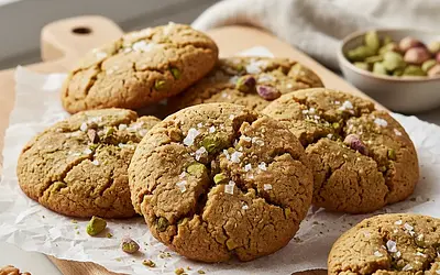 Cracked Nut Cookies with Cardamom and Sea Salt