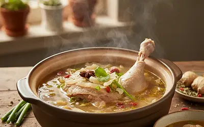Elixir of Youth: Long-Cooked Collagen Broth with Goose