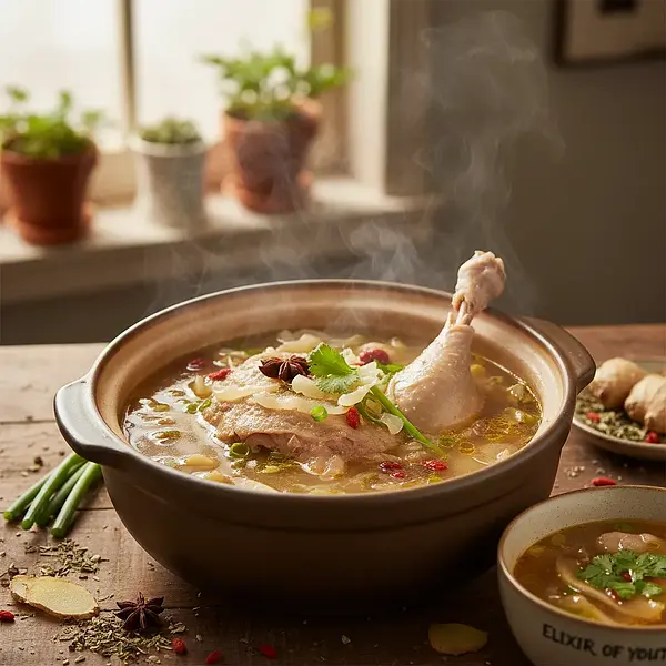 Elixir of Youth: Long-Cooked Collagen Broth with Goose
