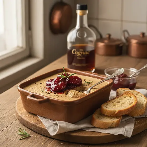 Homemade Goose Pâté with a Hint of Brandy and Plum