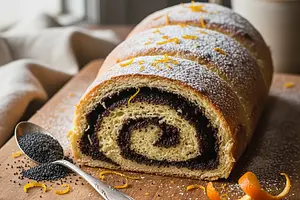 Spiced Poppy Seed Roll with an Orange Note