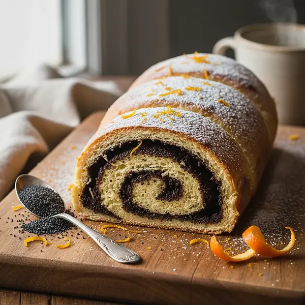 Spiced Poppy Seed Roll with an Orange Note