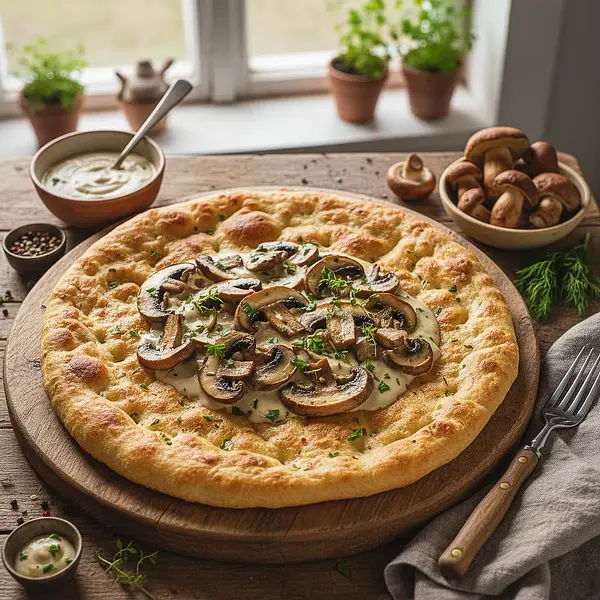 Podhale Mushrooms with Creamy Porcini Sauce