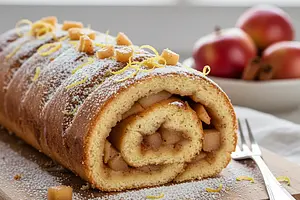 Spiced Apple Roll with a Hint of Lemon