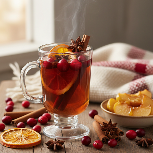 Spiced Apple-Cranberry Mulled Wine