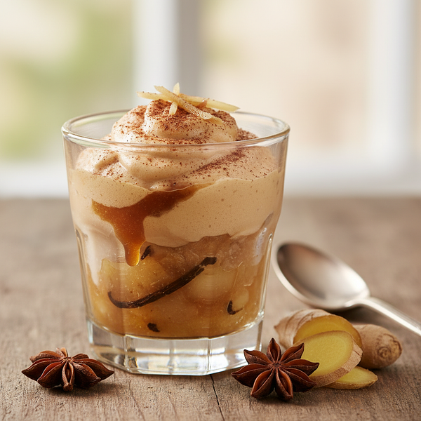 Spiced Pear and Ginger Mousse