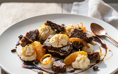 Spartak Cake with a Hint of Orange and Coffee