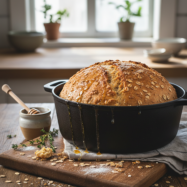 Buttermilk Honey-Oat Bread from the Pot