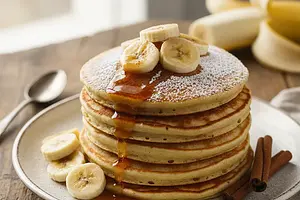 Fluffy Fit Banana Pancakes with a Hint of Cinnamon