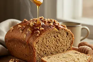 Sweet Spelt Bread with Honey and Walnuts