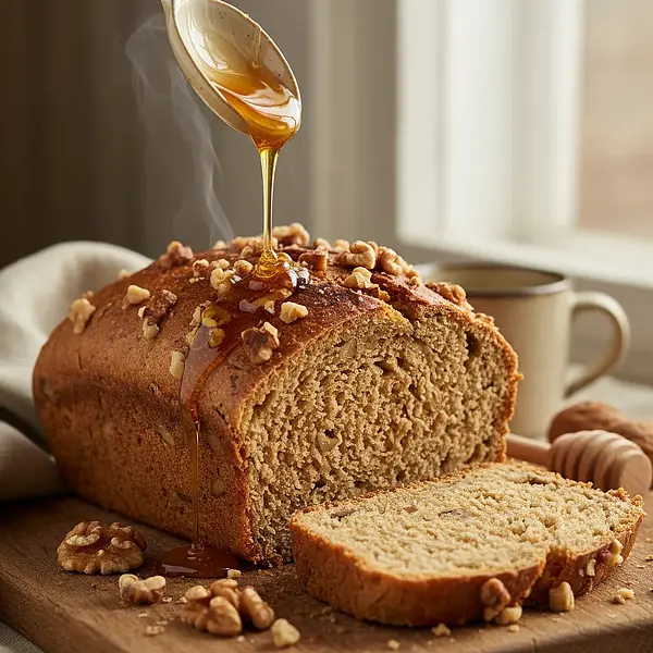 Sweet Spelt Bread with Honey and Walnuts