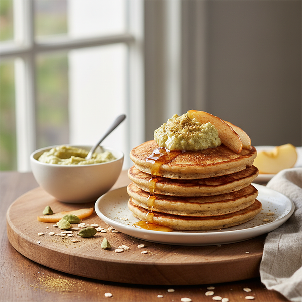 Podlasie Oat Fritters with Apple Sauce and a Hint of Cardamom