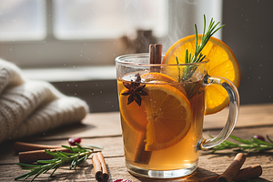 Korzenny Grzaniec Jabłkowy z Pomarańczą i Rozmarynem