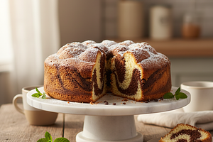 Babka Marmurkowa 'Puszysty Splot Wanilii i Czekolady'