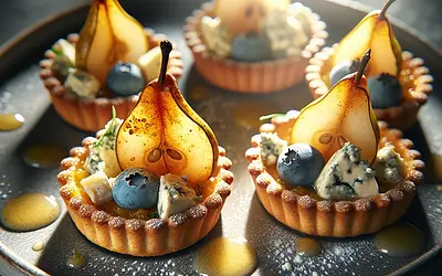 Pear and Blue Cheese Tartlets