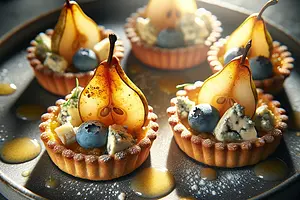 Pear and Blue Cheese Tartlets