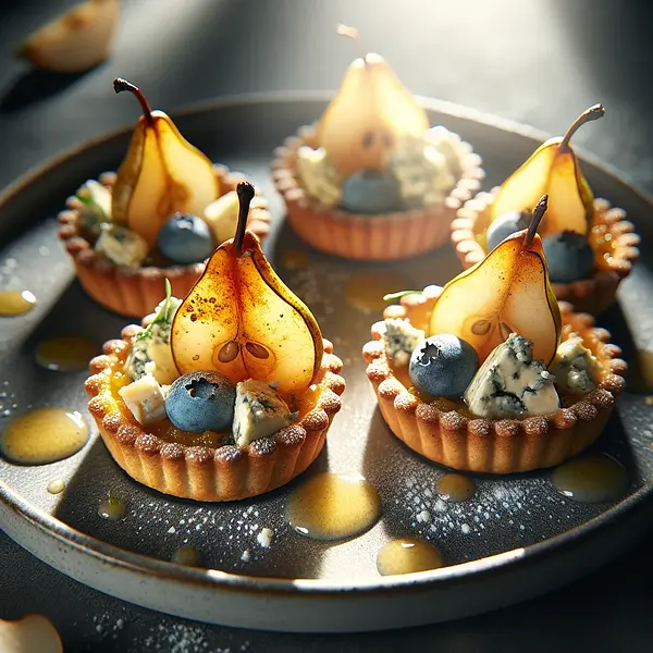 Pear and Blue Cheese Tartlets