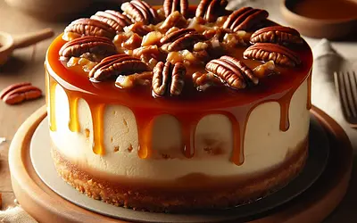 Pecan Caramel Cheesecake 'My Bakes' Style