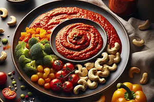 Progressive tomato-cashew sauce (vegan version, inspired by Jadłonomia)