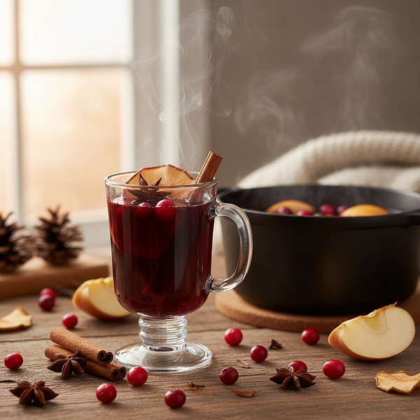 Spiced Apple-Cranberry Mulled Wine