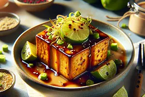 Life-Changing Tofu — Miso-Lime Caramelized Tofu with Tahini Sauce