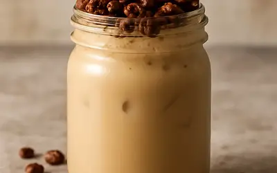 KREMOWA KAWA W SŁOICZKU z prażonymi ziarnami karmelowymi