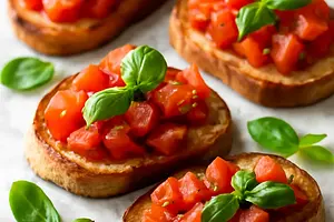 Crostini z pomidorami i bazylią