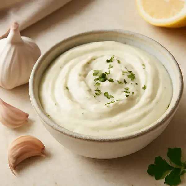 Creamy garlic sauce (homemade)