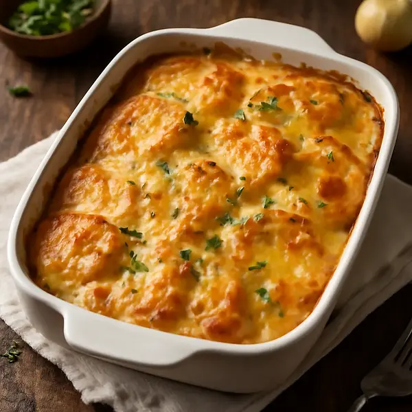 Potato casserole with cheese