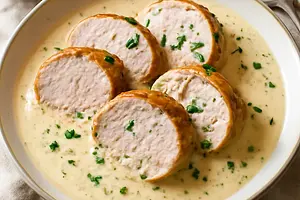 Pork tenderloin in cream sauce
