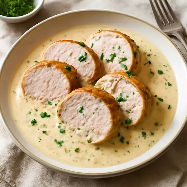 Pork tenderloin in cream sauce