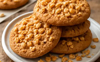 Crispy cookies with nuts