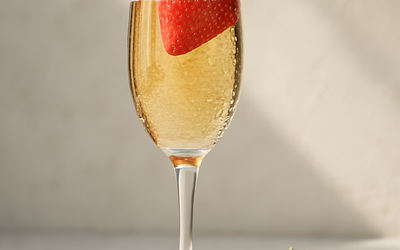 Champagne with Strawberries