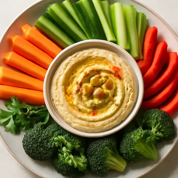 Hummus z warzywami