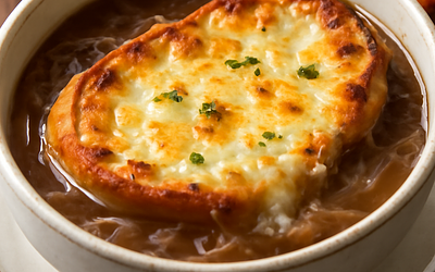 Zupa cebulowa z serem
