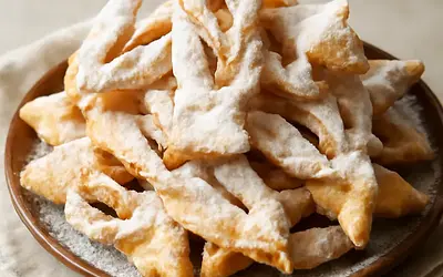 Angel Wings with Powdered Sugar